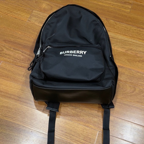 EUC HOST PICK BURBERRY BLACK  NYLON BACKPACK BAG MEDIUM. - Picture 8 of 16